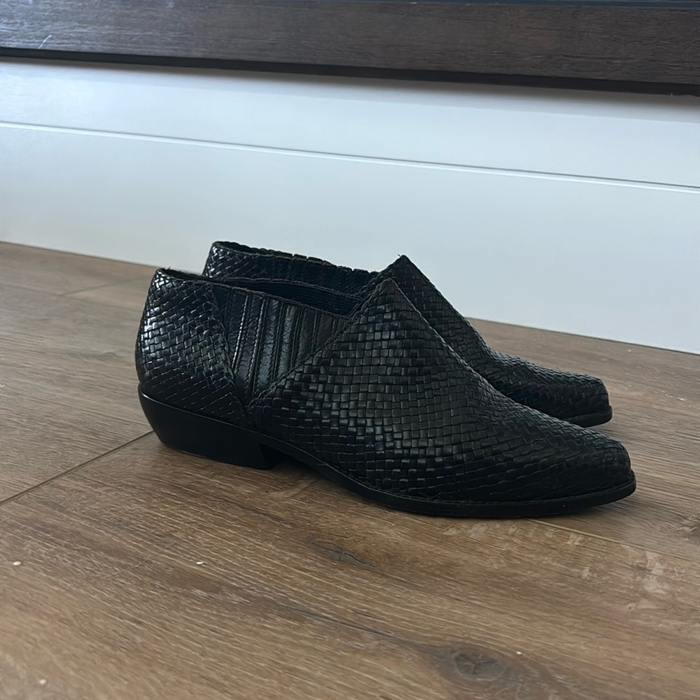 Cole Haan Woven Leather Bootie